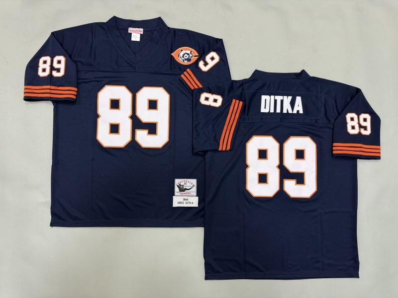 Men 2025 Nike Chicago Bears #89 Ditka blue Throwback Limited NFL Jersey style 001->chicago bears->NFL Jersey